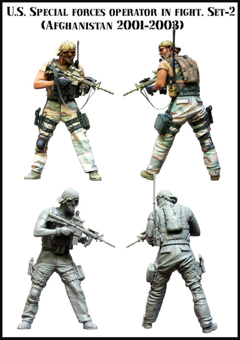 エボリューション EM-35085 1/35 現用 アメリカ 特殊部隊兵士 戦闘中 アフガニスタン 2001-2003(2)(1体)