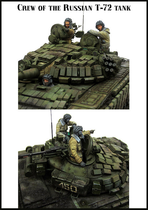 エボリューション EM-35115 1/35 現用 ロシア T-72戦車搭乗員セット(3体)