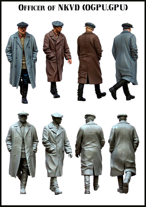 エボリューション EM-35116 1/35 WWII ソビエト 内務人民委員部NKVD将校(国家政治保安部OGPU・秘密警察GPU)(2体)