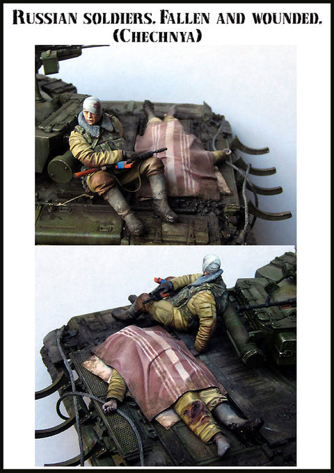 エボリューション EM-35117 1/35 現用 ロシア 死傷兵 チェチェン(2体)