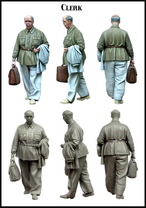 エボリューション EM-35123 1/35 WWII ソビエト 内務人民委員部NKVD 書記官(1体)