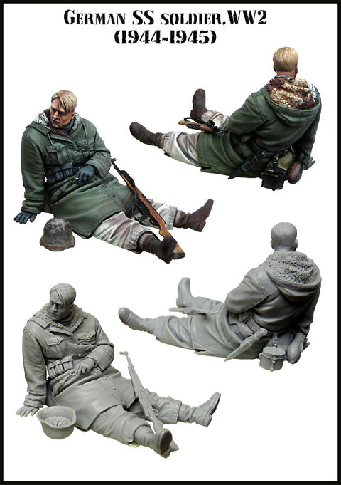 エボリューション EM-35124 1/35 WWII ドイツ 武装親衛隊歩兵 小休止 1944-1945(1体)