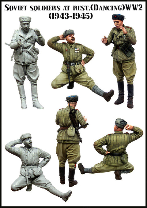 エボリューション EM-35135 1/35 WWII ソビエト 歩兵 休息中 1944-1945(5)(2体)