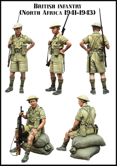 エボリューション EM-35136 1/35 WWII イギリス歩兵 北アフリカ 1941-1943(2体)