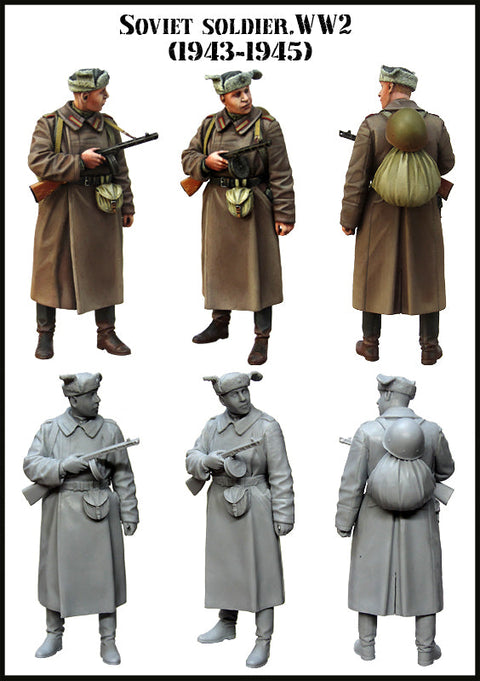 エボリューション EM-35149 1/35 WWII ソビエト 歩兵 短機関銃 1943-45(1体)