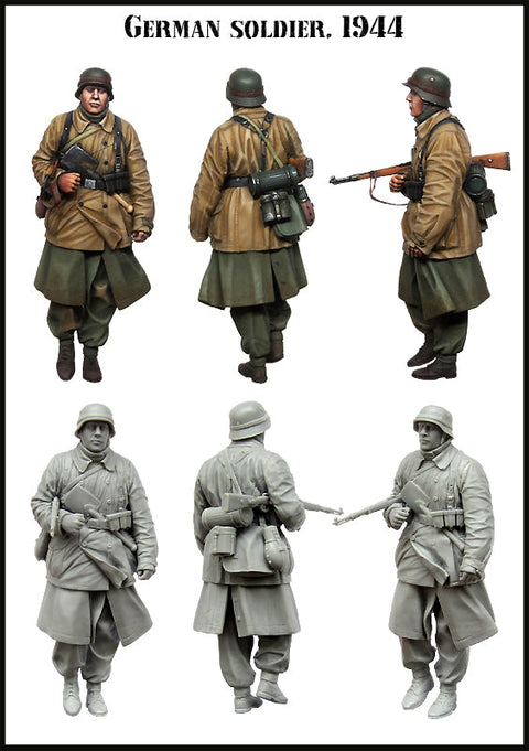 エボリューション EM-35153 1/35 WWII ドイツ 歩兵 1944 冬季装備(1体)