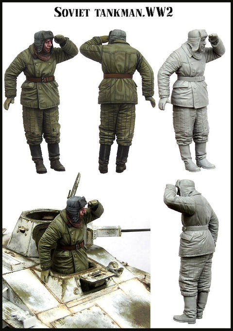 エボリューション EM-35163 1/35 WWII ソビエト 戦車兵 冬期装備(1体)