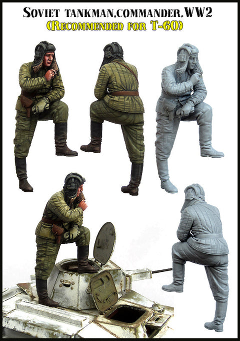エボリューション EM-35164 1/35 WWII ソビエト 戦車指揮官 冬季装備(T-60 用)(1体)(1体)