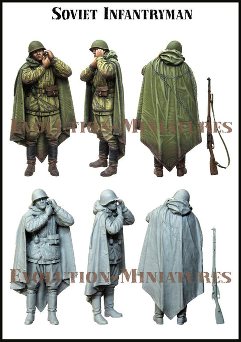 エボリューション EM-35215 1/35 WWII ソビエト 歩兵 (1941-1943 ) (KV-1 戦車推奨)(2)(1体)