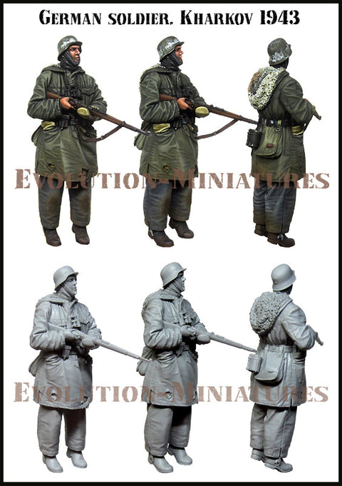 エボリューション EM-35222 1/35 WWII ドイツ 歩兵 ハリコフ戦 1943(12)(1体)