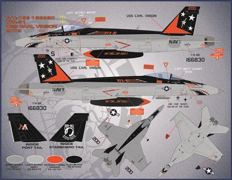 ファーボール 32-001 1/32 アメリカ海軍 エアウィングオールスターズ、 F / A-18E / F スーパーホーネット、パート1