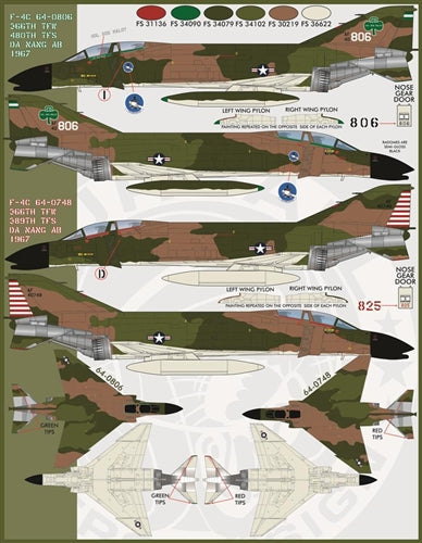 ファーボール 48-029 1/48 F-4C&F-4DファントムIIガンファイターファントム、パート1