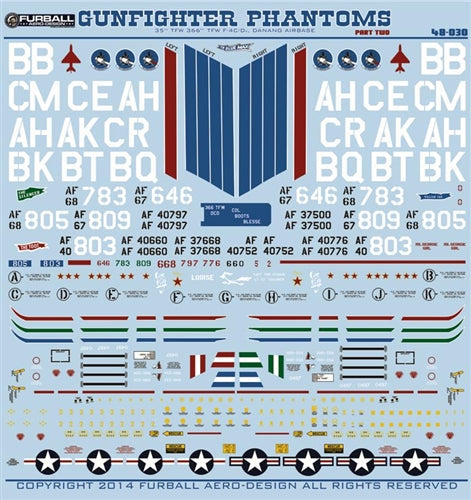 ファーボール 48-030 1/48 F-4C&F-4DファントムIIガンファイターファントム、パート2