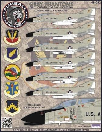 ファーボール 48-032 1/48 アメリカ空軍 F-4CファントムII ベトナム初期塗装