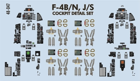 ファーボール 48-047 1/48 F-4B/N,J/S コクピット ディティールセット