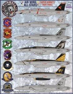 ファーボール 48-049 1/48 アメリカ海軍 エアウィングオールスターズ、 F / A-18E / Fスーパーホーネット、パート3