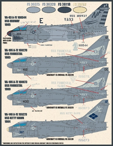 ファーボール 48-068 1/48 アメリカ海軍 A-7EコルセアII ショートリトルアグリーファッカーズ、ロービジ
