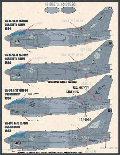 ファーボール 48-068 1/48 アメリカ海軍 A-7EコルセアII ショートリトルアグリーファッカーズ、ロービジ