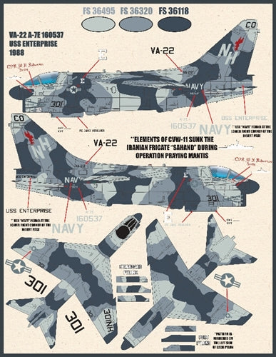 ファーボール 48-068 1/48 アメリカ海軍 A-7EコルセアII ショートリトルアグリーファッカーズ、ロービジ