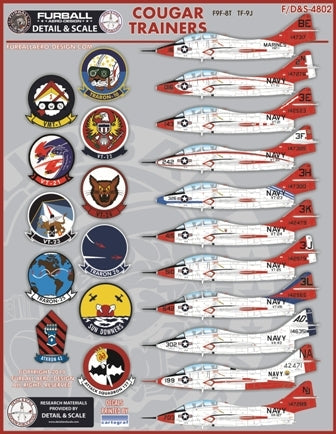 ファーボール FDS-4802 1/48 アメリカ海軍 F9F-8T TF-9J クーガートレーナー