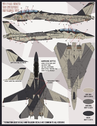 ファーボール FDS-4815 1/48 アメリカ海軍 F-14 トムキャット カラー&マーキング、パート7