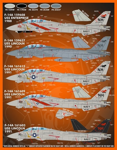 ファーボール F/D&S-4820 1/48 トムキャット カラー&マーキング パート XI