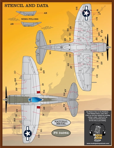 ファーボール F/D&S-4830 1/48 P-47 カラーリングとマーキング パート2