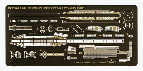 ファイブスターモデル FS350023 1/350 WWII アメリカ海軍 戦艦 カタパルト (前期型)