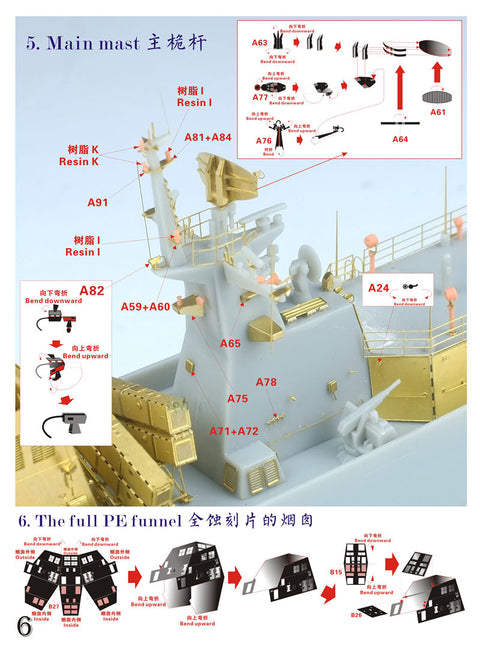 ファイブスターモデル FS352001 1/350 中国海軍 056型コルベット用 スーパーアップグレードセット