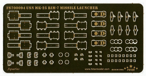 ファイブスターモデル FS700094 1/700 現用 アメリカ海軍 Mk-25 RIM-7 ミサイルランチャー(4基)