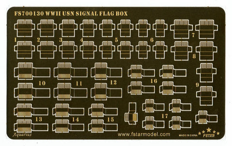 ファイブスターモデル FS700130 1/700 WWII アメリカ海軍 艦艇用 信号旗収納箱