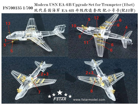 ファイブスターモデル FS700135 1/700 アメリカ海軍 EA-6B プラウラー アップグレードセット(トランぺッター用)