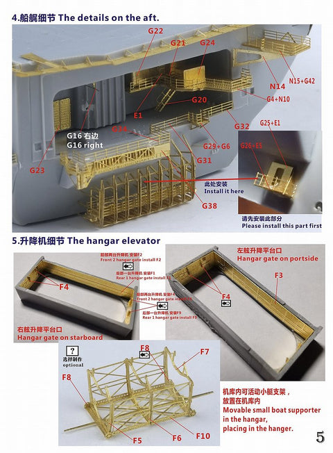 ファイブスターモデル FS700155 1/700 アメリカ海軍 航空母艦 CVN-71 セオドア・ルーズベルト 2006年 スーパーアップグレードセット(トランぺッター05754用)