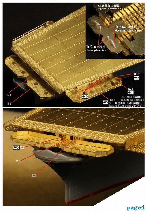 ファイブスターモデル FS710025DE 1/700 日本海軍 航空母艦 信濃 エッチング甲板セット (タミヤ 31215用)