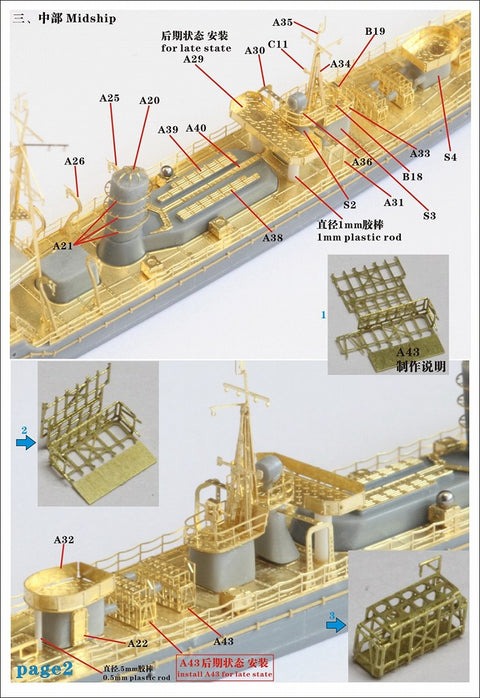 ファイブスターモデル FS710027 1/700 日本海軍 平島型敷設艦用 アップグレードセット