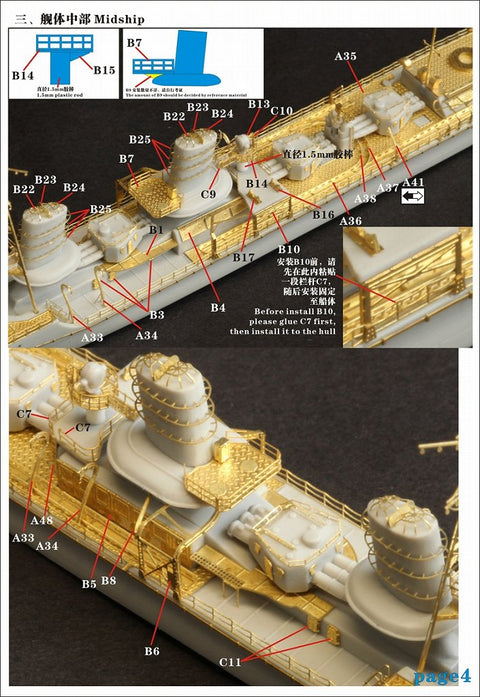 ファイブスターモデル FS710028 1/700 日本海軍 特型駆逐艦II型 綾波 1942用 アップグレードセット