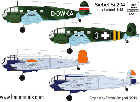 HADモデル 48210 1/48 シーベル Si 204 デカールシート