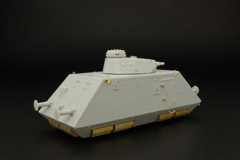 ハウラー HLH72006 1/72 WWII ドイツ ドライジーネ 装甲トロッコ III号戦車砲塔搭載 エッチングセット(ユニモデル255用)