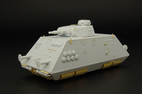 ハウラー HLH72006 1/72 WWII ドイツ ドライジーネ 装甲トロッコ III号戦車砲塔搭載 エッチングセット(ユニモデル255用)