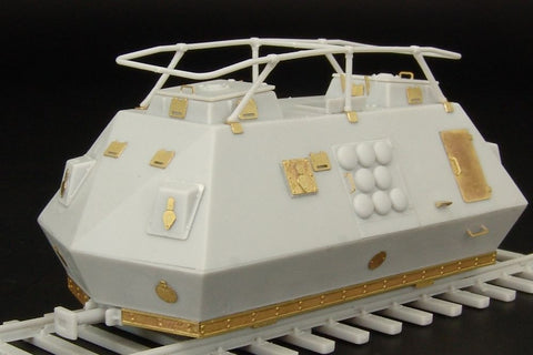 ハウラー HLH72009 1/72 WWII ドイツ ドライジーネ 装甲トロッコ 無線機搭載型 エッチングセット(ユニモデル257用)