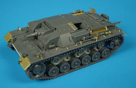 ハウラー HLX48003 1/48 WWII ドイツ III号突撃砲 B型 エッチングセット(タミヤ用)