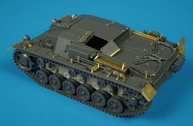 ハウラー HLX48003 1/48 WWII ドイツ III号突撃砲 B型 エッチングセット(タミヤ用)