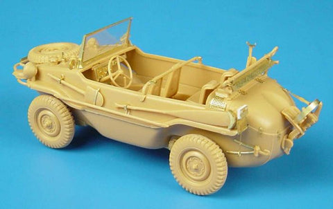 ハウラー HLX48009 1/48 WWII ドイツ シュビムワーゲン エッチングセット(タミヤ用)