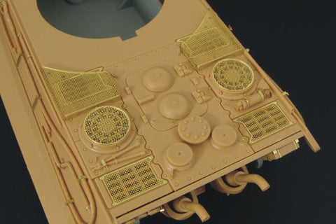 ハウラー HLX48139 1/48 WWII ドイツ キングタイガー ヘンシェル砲塔 グリル(タミヤ用)