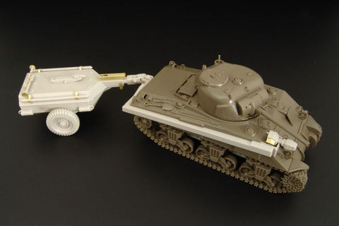 ハウラー HLX48166 1/48 WWII アメリカ M4 シャーマンクロコダイル(火炎放射器戦車) コンバージョンセット(M4 シャーマン用)