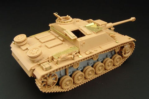 ハウラー HLX48168 1/48 WWII ドイツ III号突撃砲 G型 初期型 エッチングセット(タミヤ用)