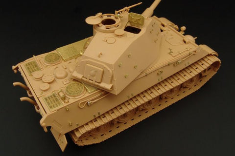 ハウラー HLX48169 1/48 WWII ドイツ キングタイガー ポルシェ砲塔 エッチングセット(タミヤ用)