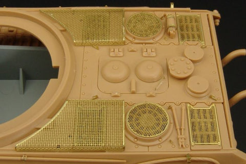 ハウラー HLX48170 1/48 WWII ドイツ キングタイガー ポルシェ砲塔 グリル(タミヤ用)
