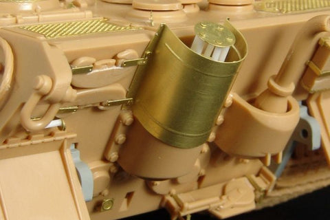 ハウラー HLX48171 1/48 WWII ドイツ キングタイガー ポルシェ砲塔 排気管カバー(タミヤ用)