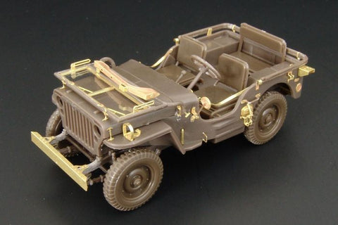ハウラー HLX48191 1/48 WWII アメリカ ジープ エッチング基本セット(ハセガワ用)